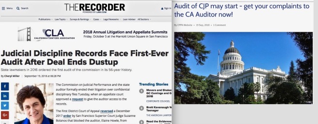 CJP v. CA State Auditor The Recorder + CPPA cotin.org