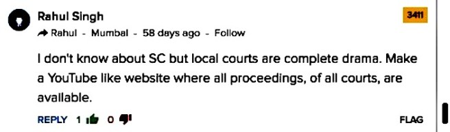 3 Reader comment Times of India 26 September 2018 COTIN.org