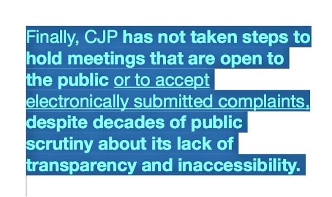 Clip 1 from the California Auditor's report on the Commission on Judicial Performance, 25 April 2019, COTIN.org